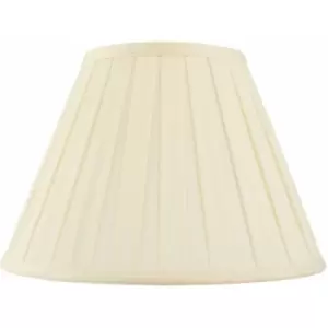 18' Tapered Drum Lamp Shade Cream Box Pleated Fabric Cover Classic & Elegant