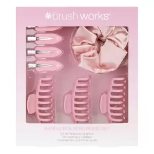 brushworks Hair Clip & Scrunchie Set 10 pcs