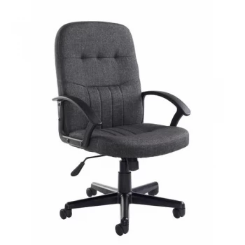 Dams Cavalier Fabric Medium-Back Managers Chair - Charcoal