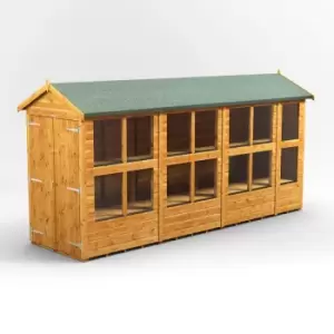 14X4 Power Apex Potting Shed With Double Doors