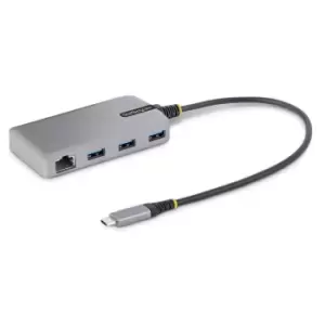 StarTech.com 3-Port USB-C Hub with Ethernet - 3x USB-A Ports,...