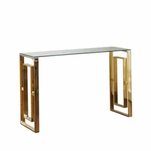Native Home & Lifestyle Milano Gold Plated Console Table