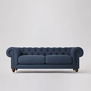 Swoon Winston Smart Wool 3 Seater Sofa - 3 Seater - Indigo