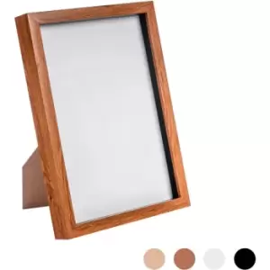 Nicola Spring - 3D Box Photo Frame - A4 (8 x 12') - Dark Wood