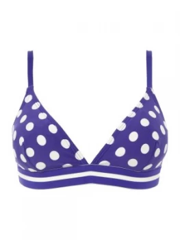 Kate Spade New York Polka dot triangle bikini top Purple