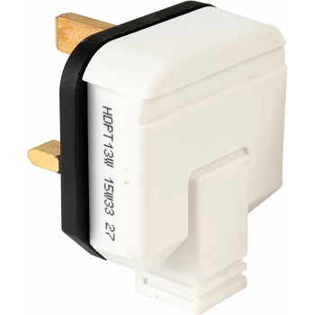 HDPT13W Plug 13A Thermoplastic - White - Masterplug