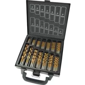 Brueder Mannesmann M54399 HSS Metal twist drill bit set 99 Piece TiN Cylinder shank 1 Set