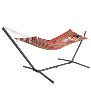 Hammock with Metal Frame Red 200x80cm