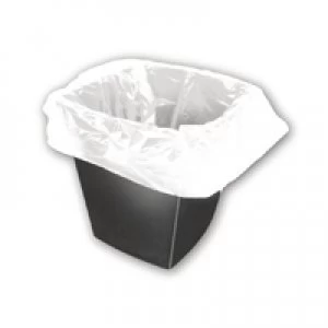 2Work White Square Bin Liners 30 Litres Pack of 1000 KF73380