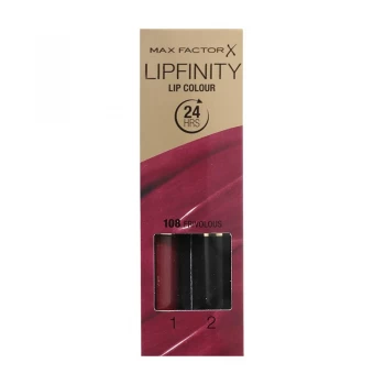 Max Factor Lipfinity Longwear Lipstick Frivolous 108 Purple