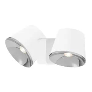 Drone Integrated LED Dome Wall / Ceiling Light Chrome, White