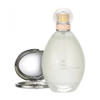 Sarah Jessica Parker Lovely Sheer Gift Set 100ml Eau de Parfum + Compact Mirror