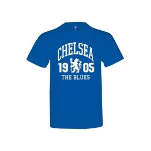 Chelsea The Blues T Shirt Royal Blue Adults M