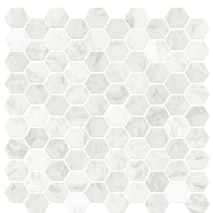 Fine Decor In Home Marble Peel and Stick Backsplash Tiles