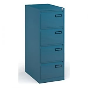 Bisley Filing Cabinet with 4 Lockable Drawers PSF4 470 x 622 x 1321mm Azure
