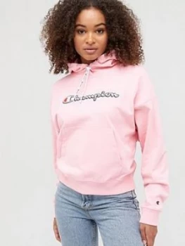 Champion Hooded Sweatshirt - Pink, Size S, Women