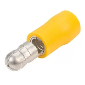 TruConnect 5mm Yellow 20A Male Bullet Pack of 100