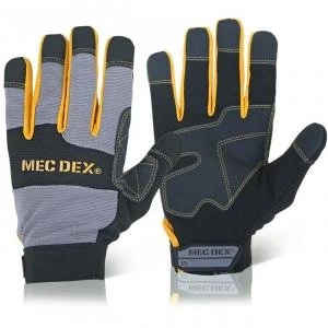 Mecdex Work Passion Impact Mechanics Glove L Ref MECDY 713L Up to 3