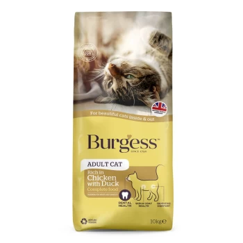 Burgess Adult Cat Rich in Chicken with Duck - 10kg