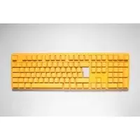 Ducky One 3 Yellow USB Mechanical RGB Gaming Keyboard UK Layout Cherry Silent Red