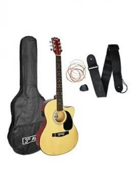 3Rd Avenue 3Rd Avenue Cutaway Electro Acoustic Guitar Pack With Free Online Music Lessons