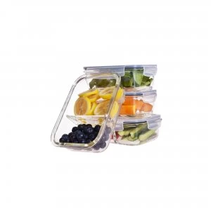 Waterside 4 Piece Glass Food Containers
