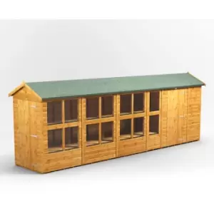 20x4 Power Apex Potting Shed Combi Building including 6ft Side Store