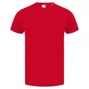 SF Minni Childrens/Kids Feel Good Stretch T-Shirt (9-10 Years) (Bright Red)
