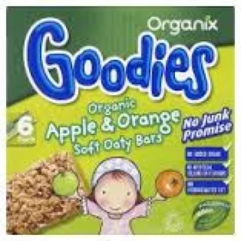 Organix Goodies Apple & Orange Oat Bars 6 x 30g