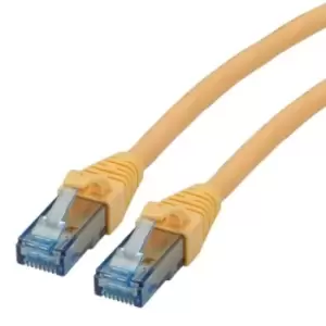 Roline Unshielded Cat6a Cable Assembly 3m, Yellow, Male RJ45