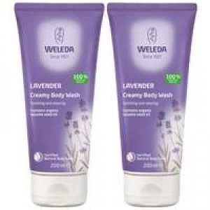 Weleda Body Care Lavender Creamy Body Wash 200ml x 2