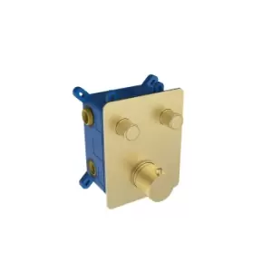 Brushed Gold Push Button 2 Function Shower Valve - Vance