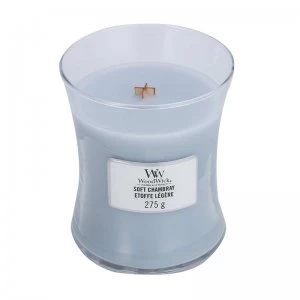 WoodWick Soft Chambray Medium Jar Candle 275g
