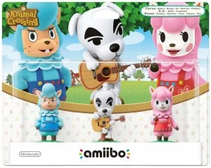 amiibo Animal Crossing 3 Pack Reese K.K. Slider Cyrus