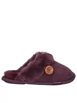 Cotswold Lechlade Slippers - Purple, Purple, Size 4, Women