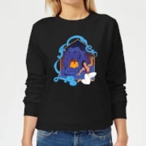 Disney Aladdin Cave Of Wonders Womens Sweatshirt - Black - S