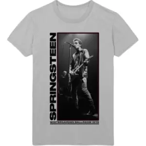 Bruce Springsteen - Wintergarden Photo Unisex XX-Large T-Shirt - Grey