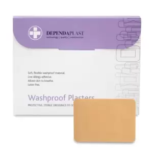 Reliance Medical Washproof Plasters 7.5cm x 5CM, Box of 50- you get 100