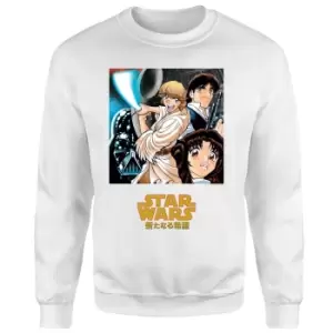 Star Wars Manga Style Sweatshirt - White - S