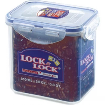 Lock & Lock Food Storage Container - Rectangular 850ml (137 x 104 x 120mm)