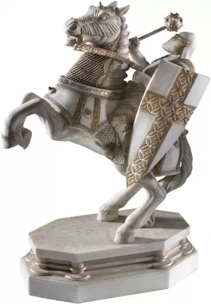 White Knight Harry Potter Wizard Chess Collectors Bookend