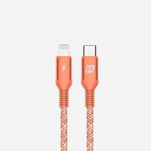 Momax Elite Link Lightning to Type-C Cable (0.3M) - Coral