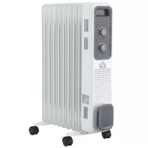 Etna 2180W Oil Filled Radiator Portable Heater with Timer Thermo Safe Switch