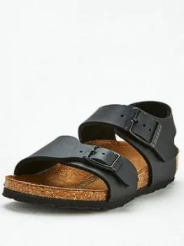 Birkenstock Childrens New York Strap Sandal - Black, Size 11 Younger