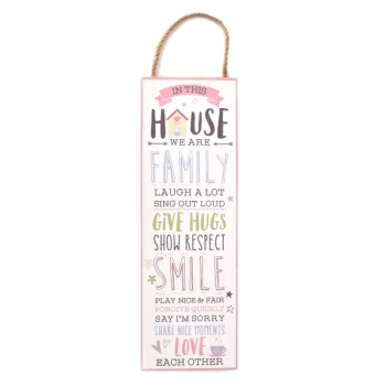 Love Life Wall Plaque - In This House 30cm