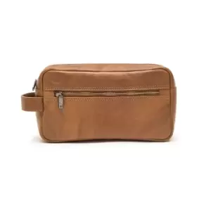 Harvest Monticello Leather Toiletry Bag (One Size) (Cognac)