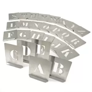 100MM (Set of 26) Steel Stencil Letters