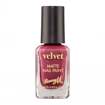 Barry M Velvet Nail Paint - Crimson Couture, Burgundy