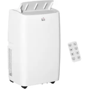 Homcom - 12,000 btu Portable Air Conditioner Unit with Remote, 24H Timer, 25m² - White