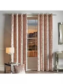 By Caprice Claudette Eyelet Lined Curtains 66X54